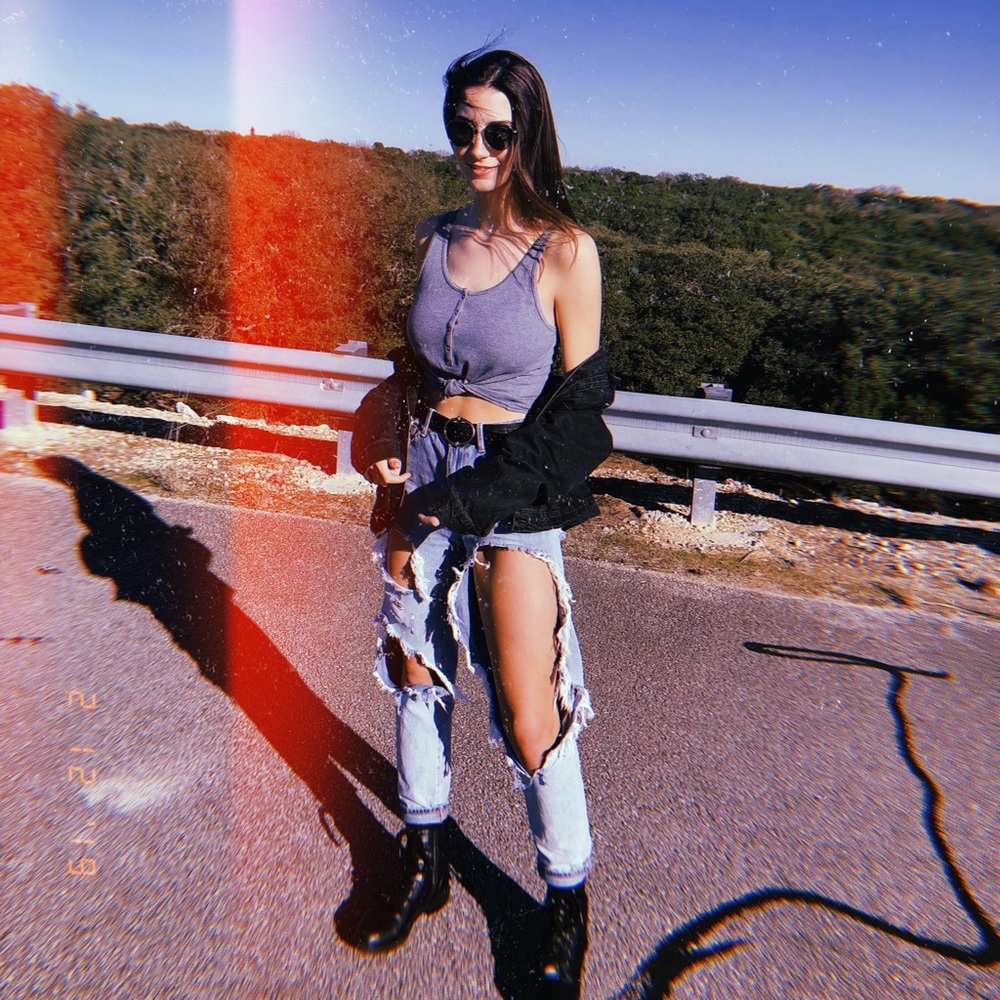 Super Distressed Urban Outfitters Mom Jeans